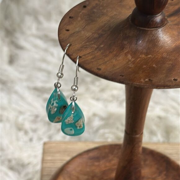 Wooden Earring & Ring Holder Rustic And Distressed - Picture 4 of 17